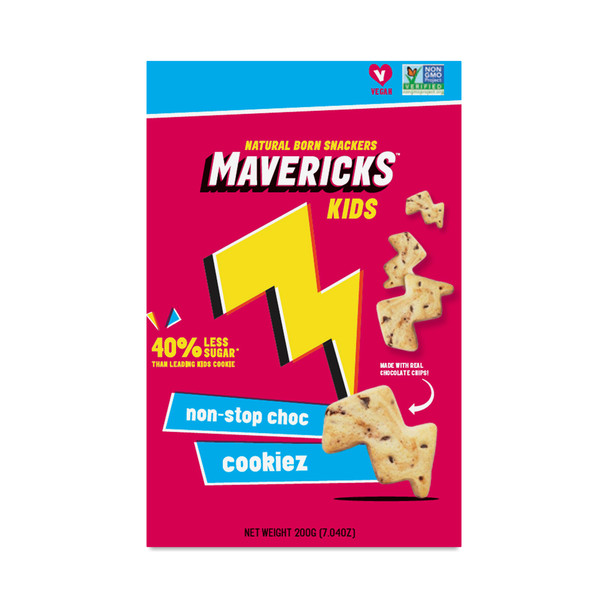 Mavericks Snacks - Cookiez Non Stop Chocolate - Case of 8-7.04 OZ
