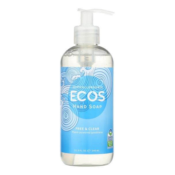 Ecos - Hand Soap Free And Clear - Case of 6-11.5 FZ