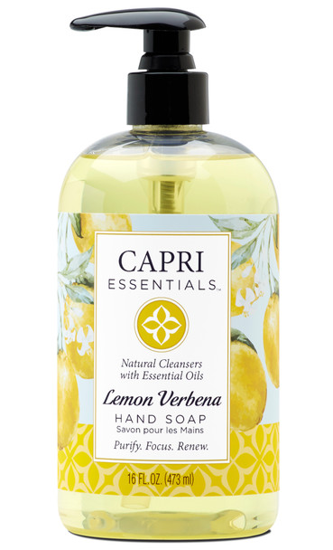 Capri Essentials - Hand Soap Lemon Verbena - Case of 6-16 FZ