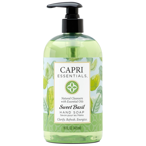 Capri Essentials - Hand Soap Sweet Basil - Case of 6-16 FZ