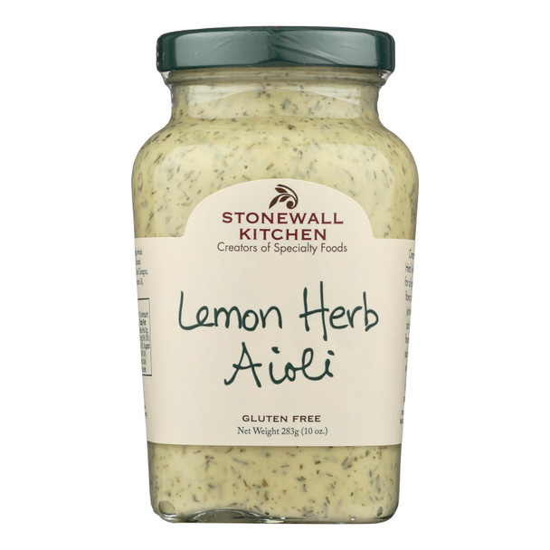Stonewall Kitchen Lemon Herb Aioli - Case of 12 - 10 OZ