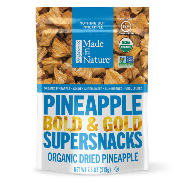 Made In Nature - Pineapple Dried - Case of 6-7.5 OZ