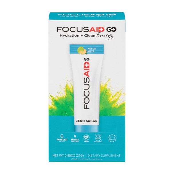 Lifeaid Beverage Company - Focusaid Focus Melon Mate - Case of 6-6 CT