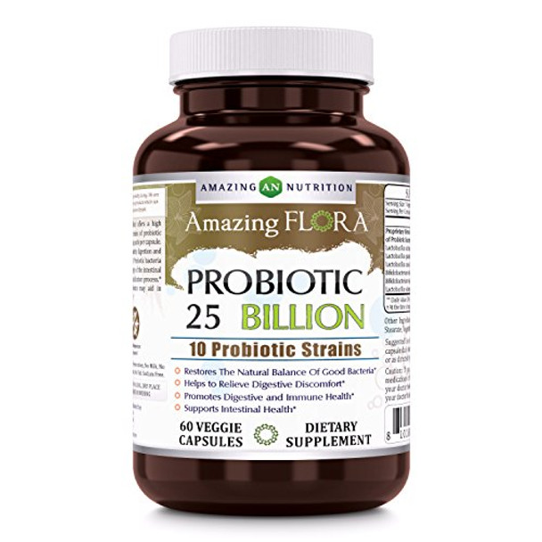 Amazing Flora - Probiotic 10 Strain 25 Bill - 1 Each 1-60 CT