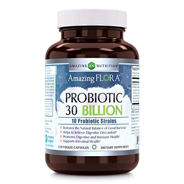 Amazing Flora - Probiotic 10 Strain 30 Bill - 1 Each 1-120 CT