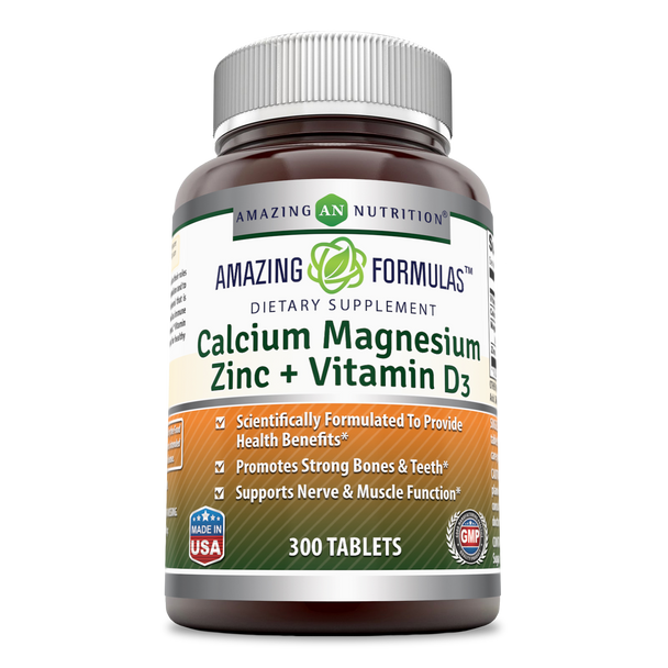 Amazing Formulas - Calcium Magnsium Zinc D3 - 1 Each 1-300 CT
