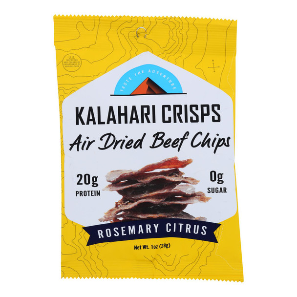 Kalahari Biltong - Air Dried Bf Rsmry Citrus - Case of 8-1 OZ