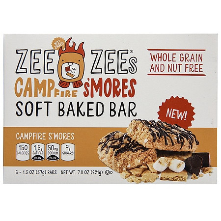 Zee Zees - Bars Sft Baked Cmpfr Smores - Case of 8-7.8 OZ