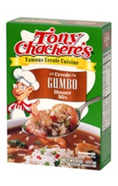 Tony Chachere's Creole Gumbo Dinner Mix - Case of 12 - 8 OZ