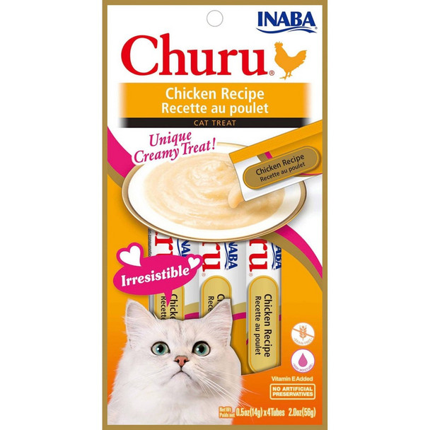 Inaba - Cat Churu Puree Chicken - Case of 8-2 OZ