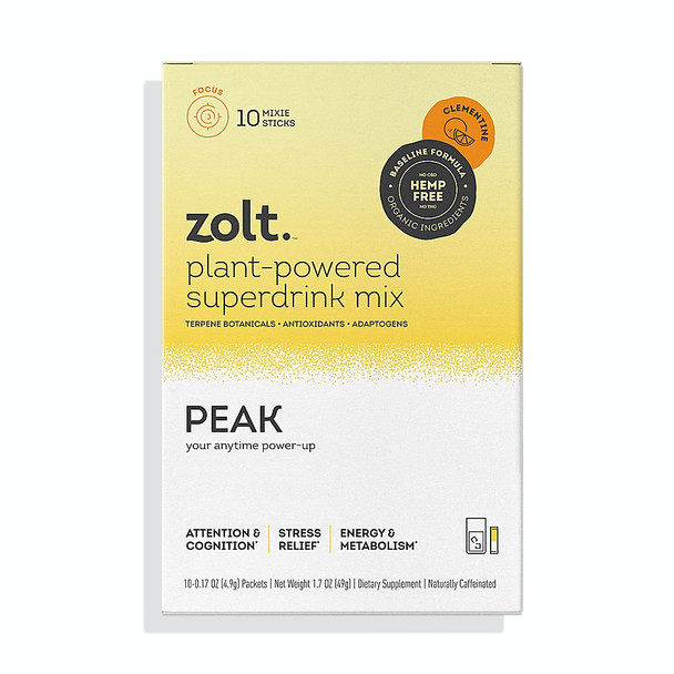 Zolt - Drink Mix Peak Clementine - Case of 12-10/.17 OZ