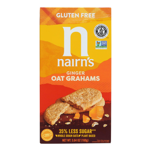 Nairn's - Cookie Gluten Free Ginger Oat Graham - Case of 6-5.64 OZ