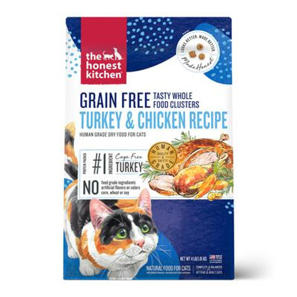 The Honest Kitchen - Cat Food Grain Free Turkey & Chicken - Case of 8-4 LB