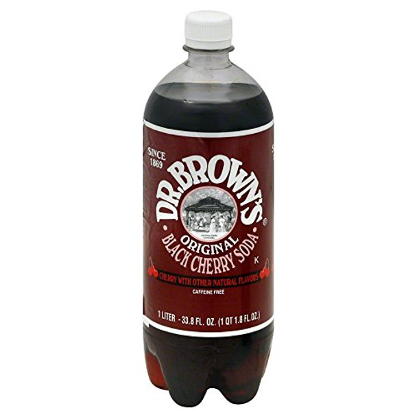 Dr. Brown Soda - Black Cherry - Case of 12 - 33.9 FZ