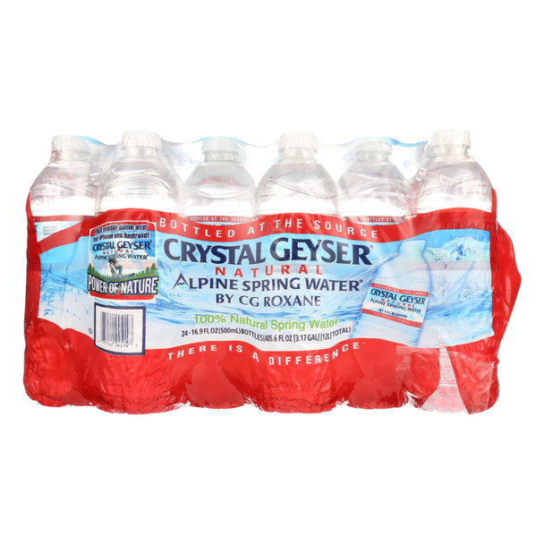 Crystal Geyser Alpine Spring Water Spring Water  - 1 Each - 24/16.9Z