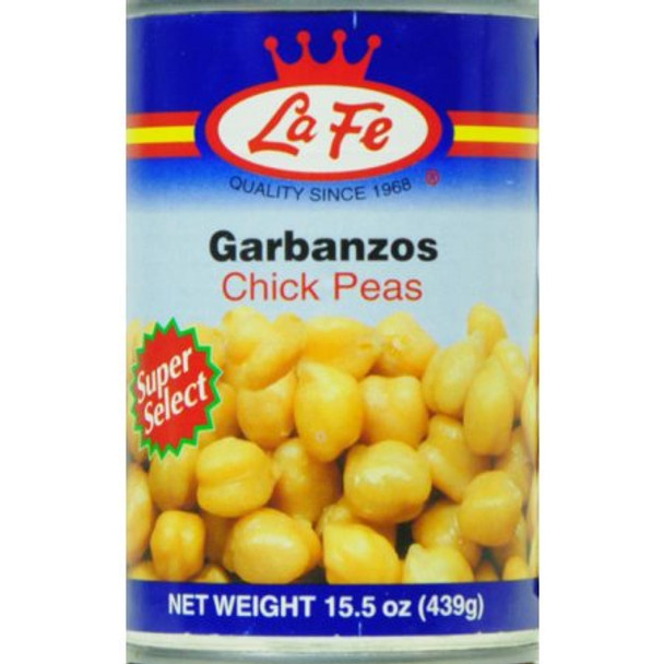 La Fe - Beans Chick Peas - Case of 24-15 OZ