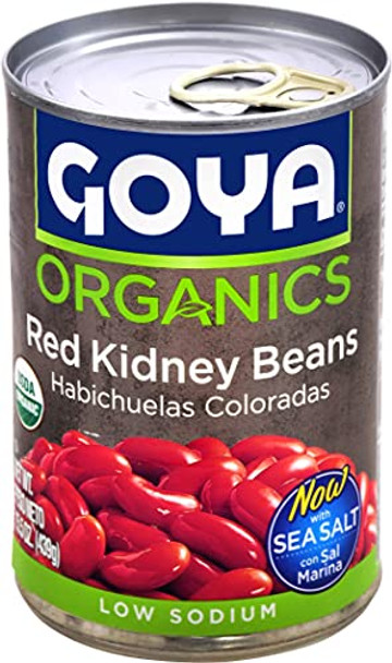 Goya - Beans Red Kidney Low Sodium - Case of 24-15.5 OZ