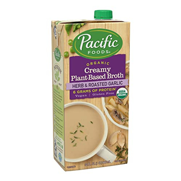 Pacific Foods - Broth Creamy Herb Garlic - Case of 12-32 FZ