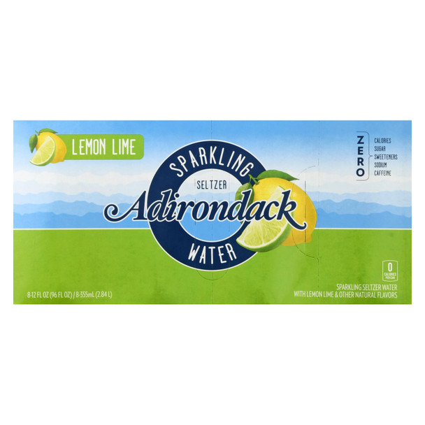 Adirondack - Seltzer Sparkling Water Lemon Lime - Case of 3-8/12 FZ