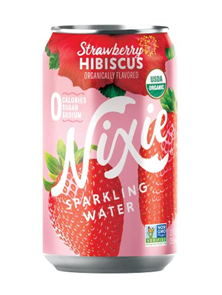Nixie Sparkling Water - Sparkling Water Strawberry Hibiscus - Case of 3-8/12 FZ