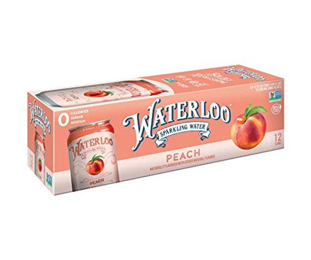 Waterloo - Sparkling Water Peach - Case of 2-12/12 FZ