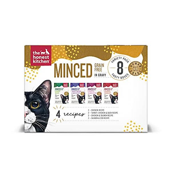 The Honest Kitchen - Cat Food Minced Gravy Variety - Case of 6-8/5.5 OZ