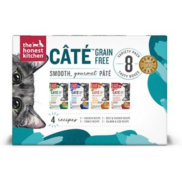 The Honest Kitchen - Cat Food Grain Free Variety Pate - Case of 6-8/5.5 OZ