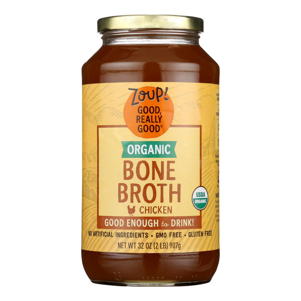 Zoup! Good Really Good - Bone Broth Chicken - Case of 6-32 OZ