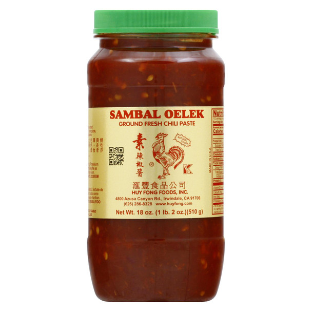 Huy Fong Foods, Inc., Sambal Oelek - Case of 12 - 18 FZ