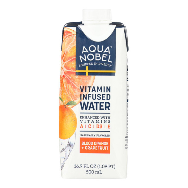 Aqua Nobel - Water Vitamin Infused Orange Grapefruit - Case of 12-16.9 FZ