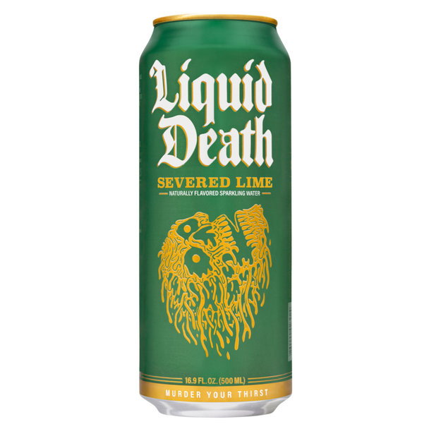 Liquid Death - Sparklingh Water Severed Lime - Case of 12-16.9 FZ