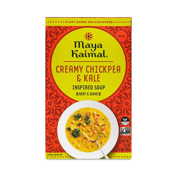 Maya Kaimal - Soup Creamy Chickpea Kale - Case of 12-17.6 FZ