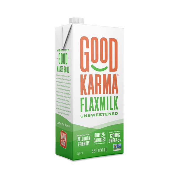 Good Karma - Flaxmilk Unsweetened - Case of 6-32 FZ