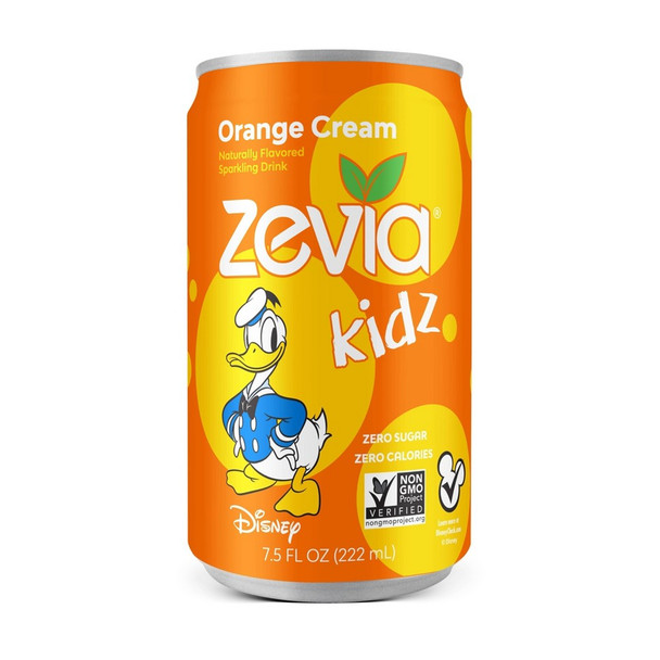Zevia - Kidz Orange Cream Sparkling Drink - Case of 4-6/7.5 FZ