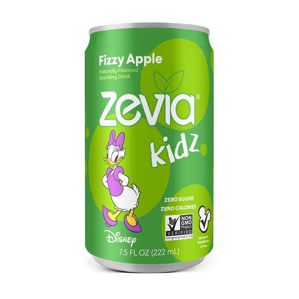 Zevia - Kidz Fizzy Apple Sparkling Drink - Case of 4-6/7.5 FZ