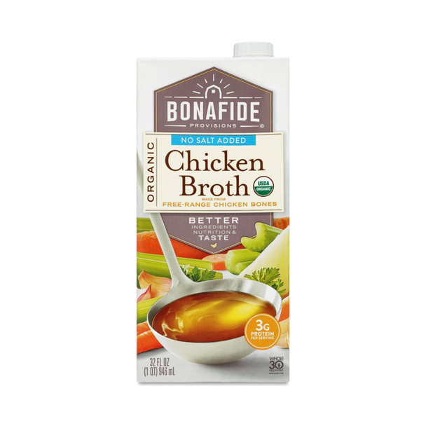 Bonafide Provisions - Broth Chicken No Salt - Case of 6-32 FZ