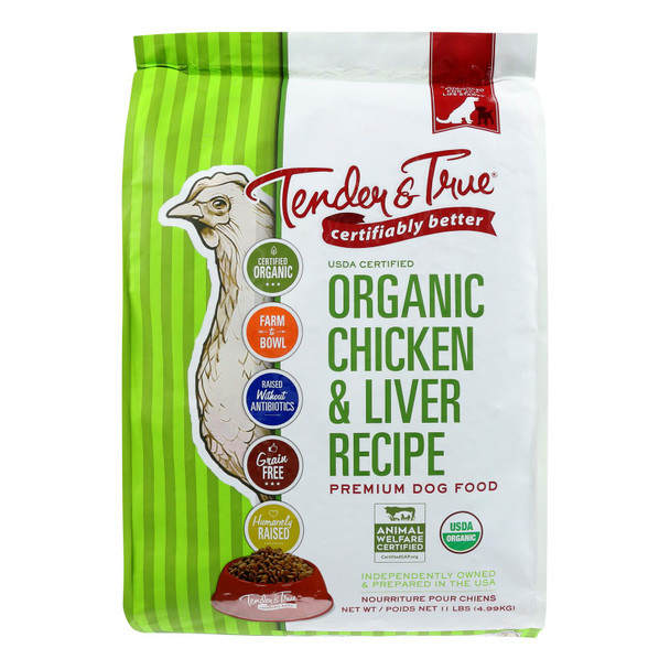 Tender & True Dog Food, Chicken And Liver - 1 Each - 11 LB