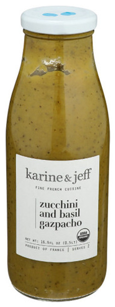 Karine & Jeff - Soup Zucchini & Basil Gazpacho - Case of 6-16.9 FZ