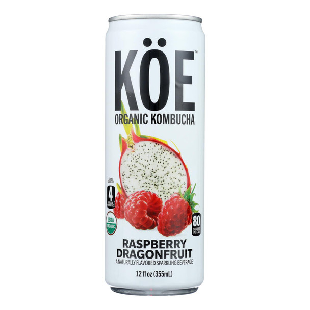 Koe Kunbucha - Kombucha Raspberry Dragonfruit - Case of 12 - 12 FZ