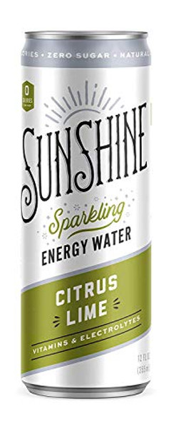 Sunshine Beverages - Sparkling Energy Water Citrus Lime - Case of 12-12 FZ