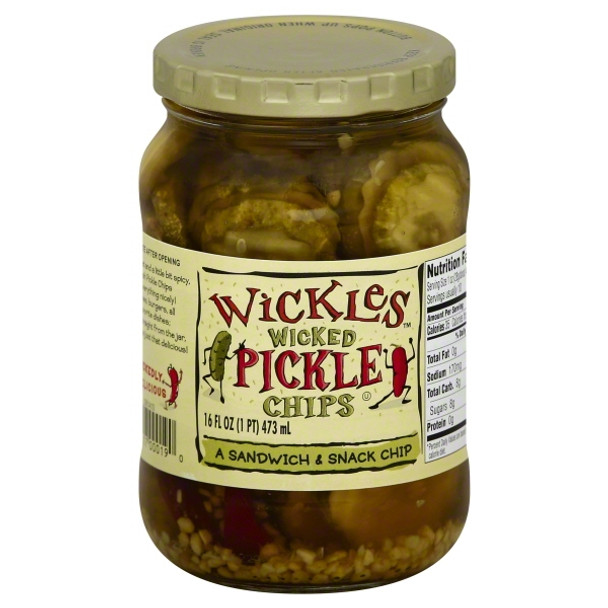 Wickles Pickle Chips - Case of 6 - 16 OZ