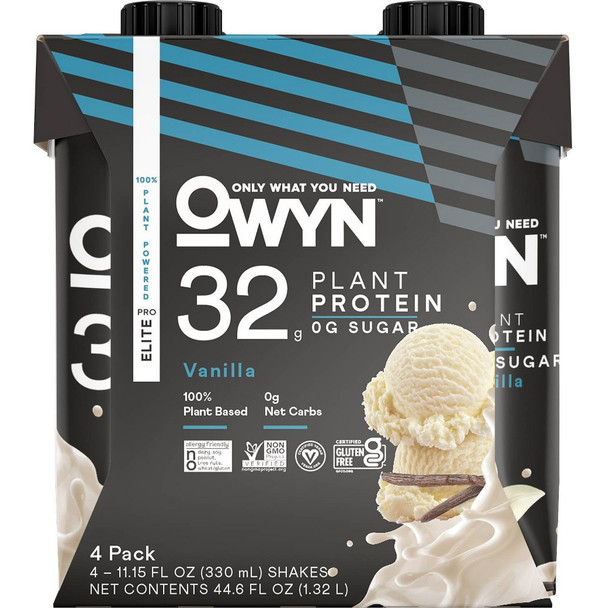 Only What You Need - Protein Drink Vanilla Plant Based - Case of 3-4/11.15Z