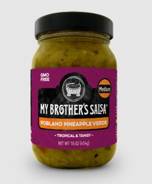 My Brother's Salsa - Salsa Poblano Pineap Vrde - Case of 6-16 OZ