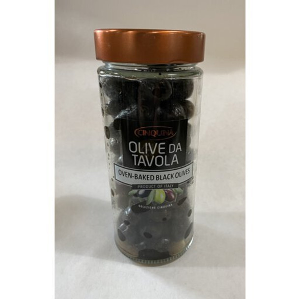 Cinquina - Olives Oven Baked Black - Case of 6-11.3 OZ