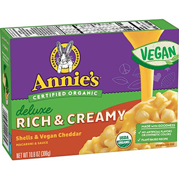 Annie's Homegrown - Deluxe Mac & Cheese Vegan - Case of 12-10.8 OZ