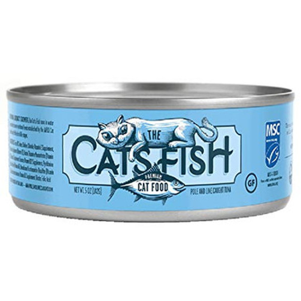 The Cat's Fish - Cat Food Tuna Pole & Line - Case of 24 - 5 OZ