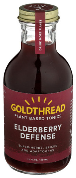 Goldthread - Plant Based Tonic Elderberry Defense - Case of 6-12 FZ