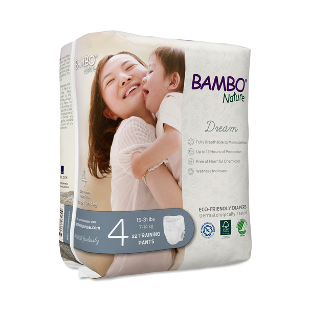 Bambo Nature - Training Pants Size 4 15-31lbs - Case of 5-22 CT