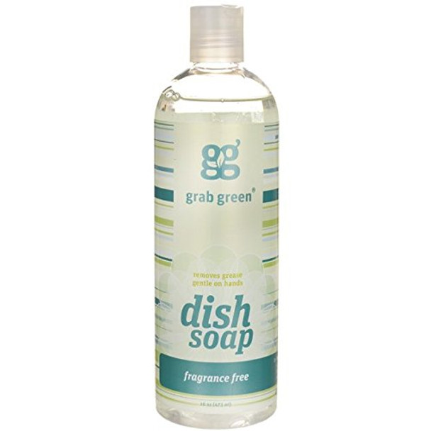 Grab Green - Dish Soap Liquid Frag Free - Case of 6 - 16 FZ