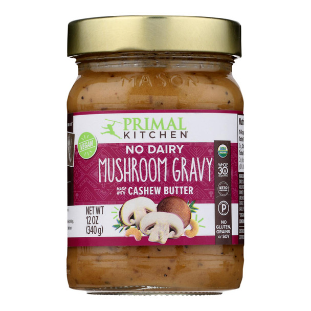 Primal Kitchen - Gravy Mushroom Cashew Butter - Case of 6-12 OZ